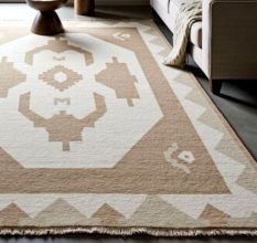 Tribal Design Wool Area Rug